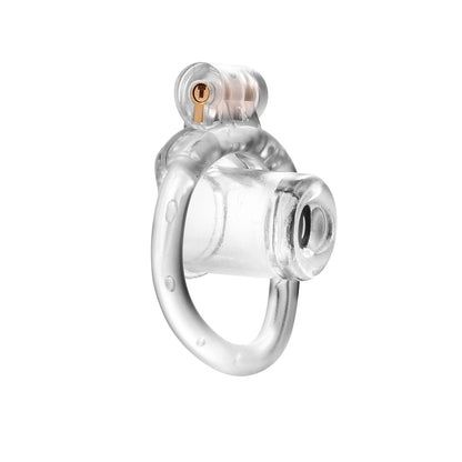 Munchkin Deep Throat Inverted Penetration Master Padlock Male Chastity Cage for Chastity Pros，penis tube micro cock cage