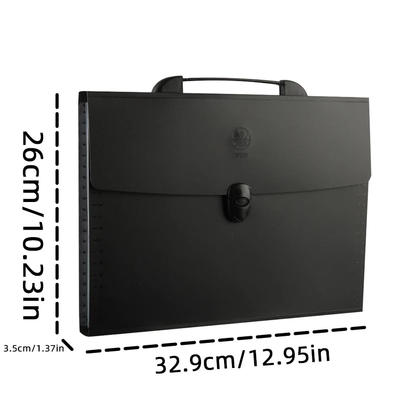 A4 File Folder 13 Layers Fashion Storage Bag Desktop Organizer for School Office Supplies Test Paper Stationery
