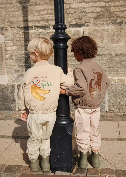2025 KS Brand Winter Baby Boys Lambswool Jackets Vest Kids Clothes Girls Cherry Jackets Outerwear Coats Flight Suit Jackets 1-9Y