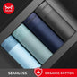 MiiOW 4Pcs Sexy Cotton Men Underpants Boxers Graphene Antibacterial Innerwear Man Underwear Breathable Men's Panties Underpants