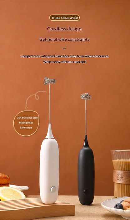Handheld Electric Milk Frother, USB/Plug Electric Egg Beater, Multi-functional Drink Stirrer for Home Coffee, Milk Foam, Baking