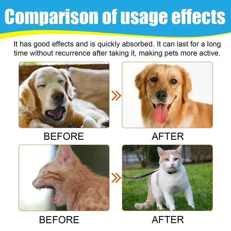 Pet Cough Relief Drops for Dogs, Soothing Throat Support for Sneezing, Natural Respiratory Aid Treat, Helps Immunity Daily Care