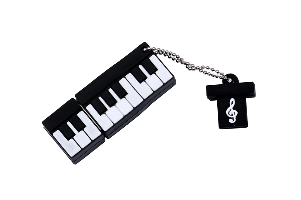 JASTER Music note Pen drive Musical instrument USB 2.0 Flash Drives  64GB 32GB 16GB 8GB Cartoon Memory stick Pendrive U disk 4GB