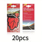 3-60pcs Car Air Freshener Natural Scented Tea Paper Auto Hanging Vanilla Perfume Fragrance Leaf Shape Car Accessories Interior