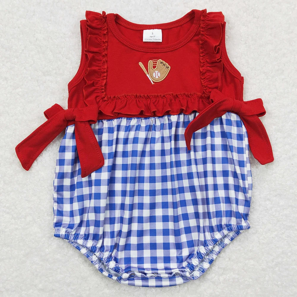 New Fashion Baby Infant Girls Rompers Bow Pink Flutter Sleeve Rompers Boutique Toddler Girls Bubble Rompers Onesie Wholesale Hot