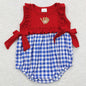 New Fashion Baby Infant Girls Rompers Bow Pink Flutter Sleeve Rompers Boutique Toddler Girls Bubble Rompers Onesie Wholesale Hot