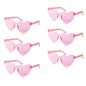 6/8/10/12pcs Wedding Bridal Shower Sunglasses Pink Red Heart Glasses Bride To Be Bridesmaid Gifts Bachelorette Hen Party Decors