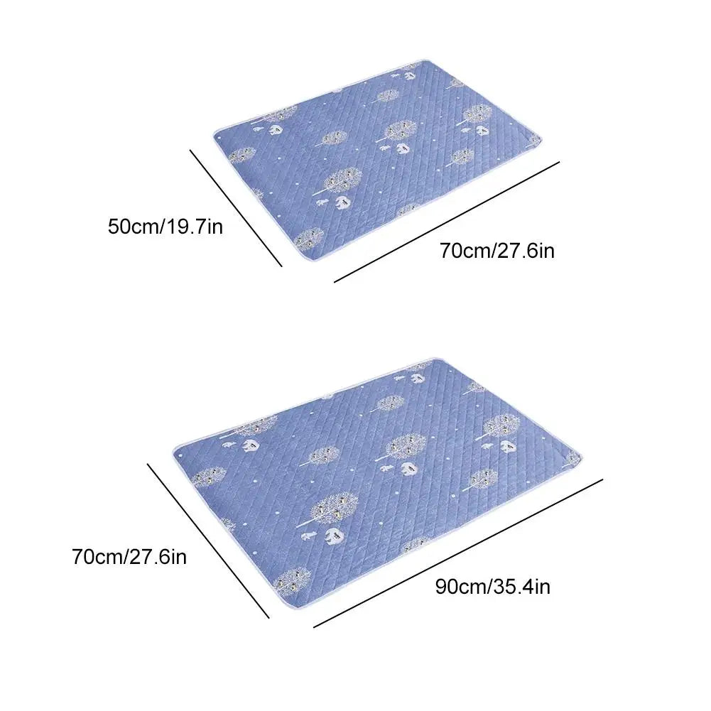 Washable Waterproof Underpad Cotton Bed Pad for Adults Incontinence Elderly Mattress Protection Large Reusable Bed Mat