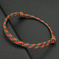 Minimalist Handwoven Rope Bracelet Unisex Sliding Adjustable 4 Styles Chroma 2mm Ethnic Cord Braclet Couple Casual Daily Jewelry