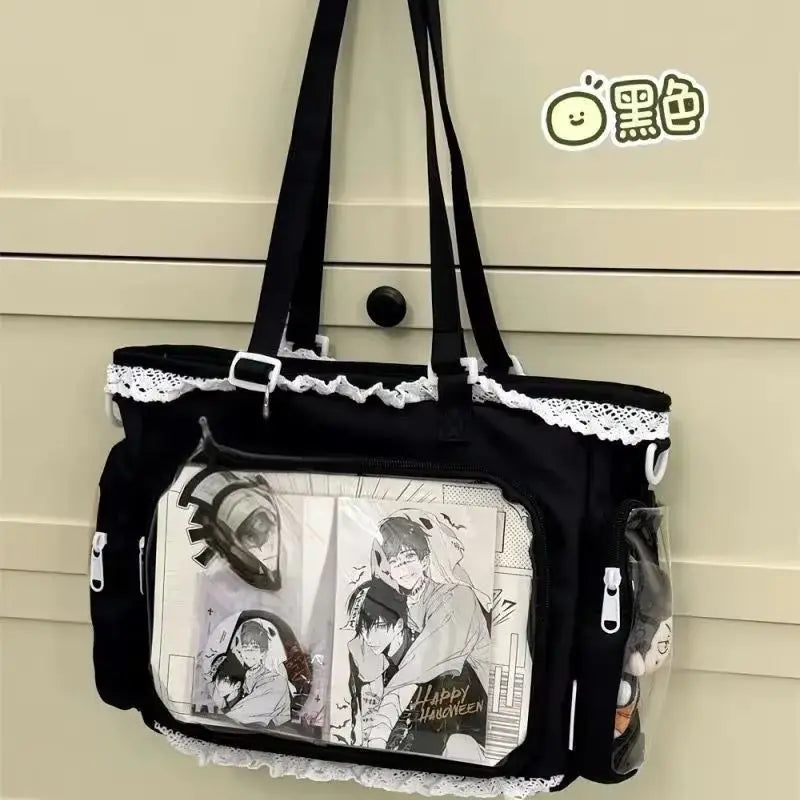 Ballet Girl Has A Large Appetite Itabag Japanese 2D Single Shoulder Cross Body Goods Bag Gift For Friends Only No Dolls No Card