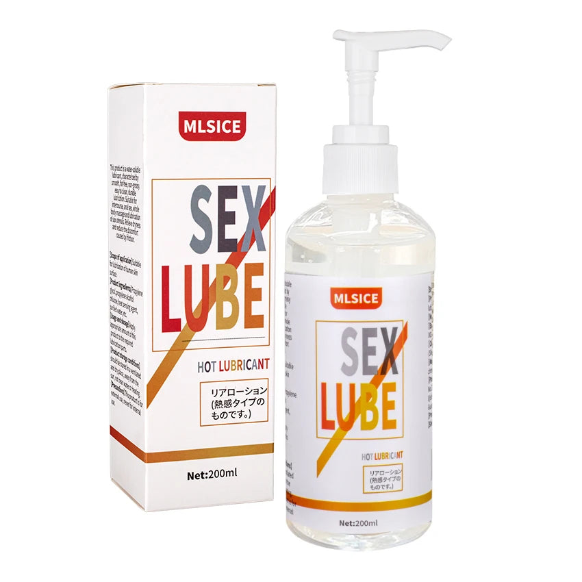Sex Lube Anal Lubricant Silicone-Based & Water-Based Safe Personal Intimate Semen Lubrication Sexy Toy Gel Women Men 200ml/300ml