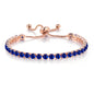 Adjustable Colorful Birthstone Tennis Bracelets for Women 4MM Crystal Bangle Female Hand Chain Trend Jewelry Accessories H133