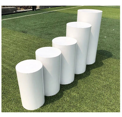 Cylinder Pedestal Plinth  Cake Stand White Flower Column Dessert Table For Birthday Party Wedding Decoration