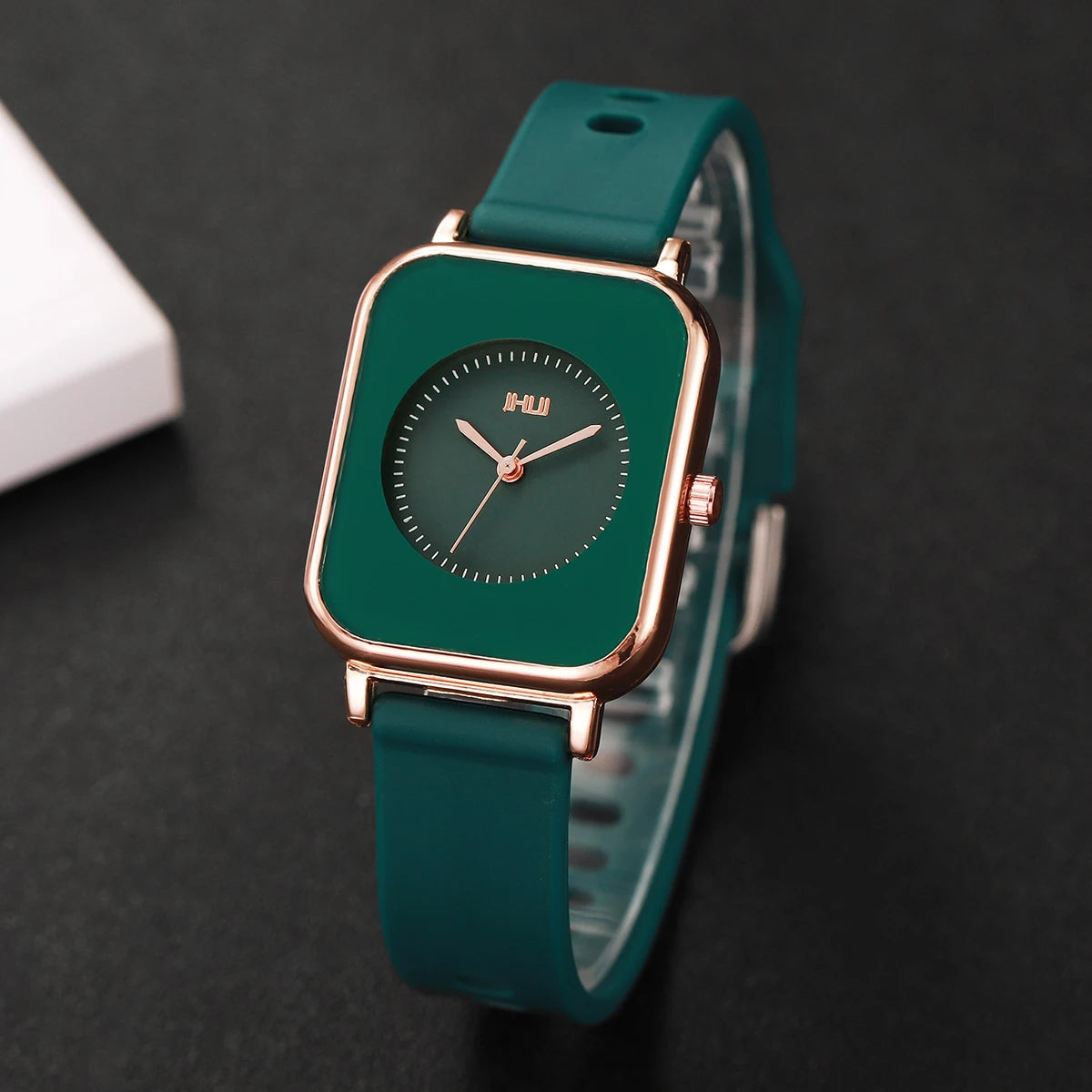 Fashion Rectangle Women Watches Casual Silicone Band Sports Watch Reloj Mujer Girls Clock Gift