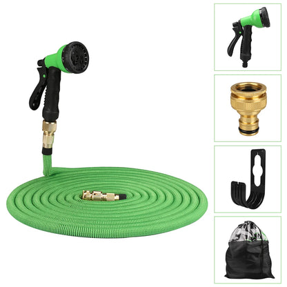 Garden Hoses 25-150ft Water Hose Expandable Flexible Garden Expanding Hoses 8 Function Nozzle Spray Wall Mountable Water Hose