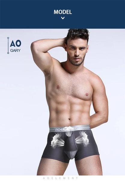 Bullet separate underwear Men's ventilated summer dry underpants Ice silk bag ice healthy boxers