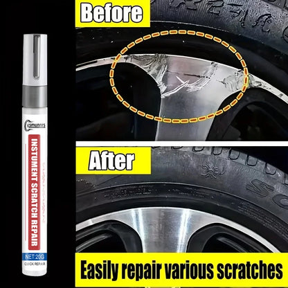 Repair Paint Pen Metal Touch Up for Wheel Rim Door Handle and Car Chrome Scratch Restoration