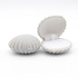 1pcs 5Colors Pink Shell Lovely Velvet Wedding Engagement Ring Box For Earrings Necklace Bracelet Jewelry Display Gift Box Holder