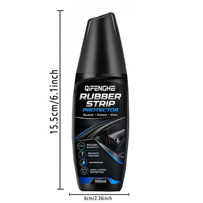 Car Rubber Strip Protector 100ml, Auto Door Window Rubber Seal Restorer Conditioner, Anti-Crack Anti-Aging Waterproof Renovation