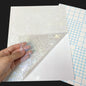 50 Sheets Broken Glass Hologram Cold Lamination Film Sticker A4 Sheets Star Shiny Dots DIY Package Card Photo Holographic Film