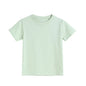 2-16 Years Summer Kids Boys Girls T-shirts Solid Cotton Breathable Teenager Short Tops Children's Tees Casual Shirt Baby Clothes