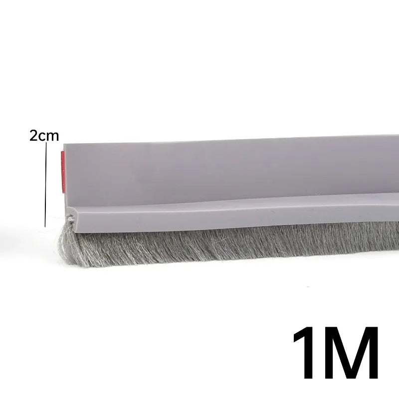Door Sealing Strip Self-adhesive Door Bottom Gap Filling Sealing Strips Insect Proof Brush Strip Windproof Soundproof Door Tape