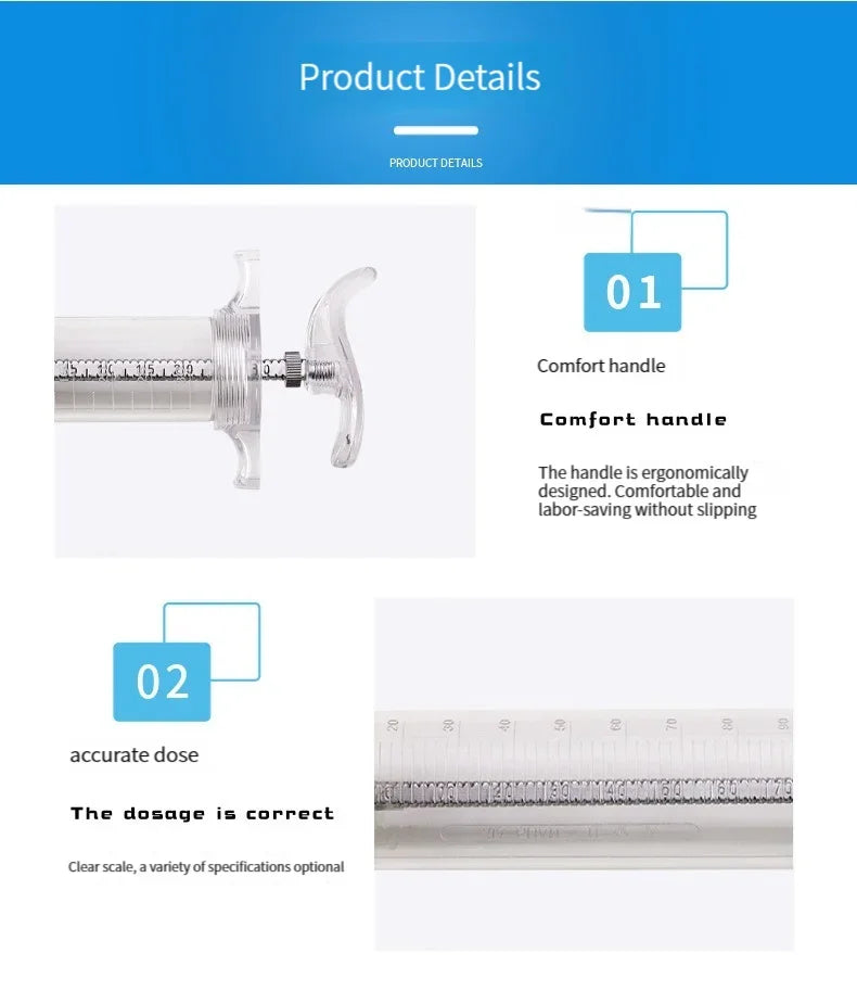 High quality veterinary syringes with feeding tubes and various specifications of veterinary syringes