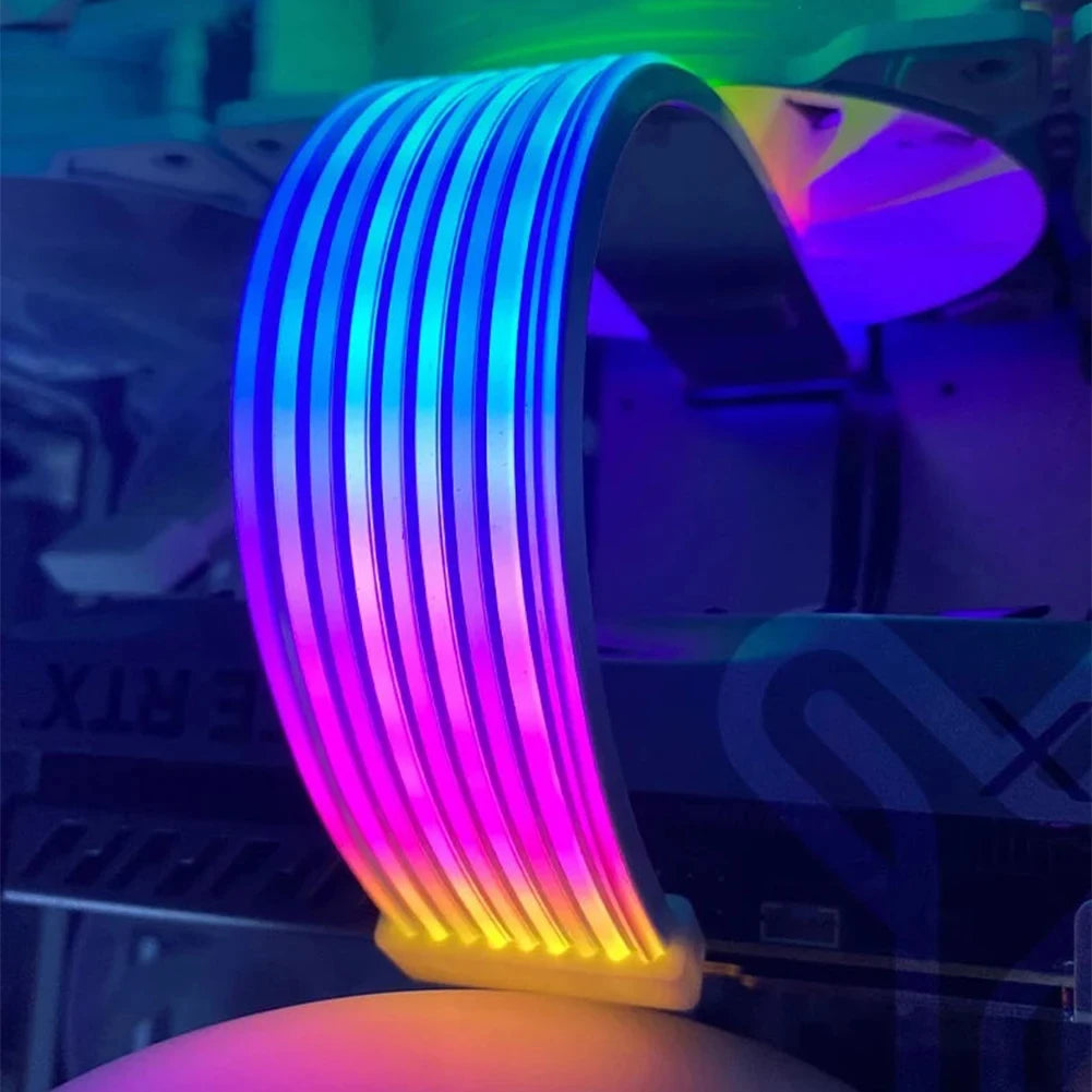5V 3Pin ARGB Sync PC Cable 8/24PIN Motherboard Power Extension Cable Flexible LED Strip Light DIY Kit Video Card 8Pin 6PIN Cable