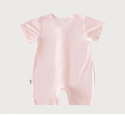 Baby Summer Short Sleeve Thin Air Conditioning Suit Breathable Cool Sensation Lightweight Jumpsuit for Crawling Infants