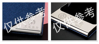 Luxury Wallet PU Leather Business ID Credit Card Holder For Women Men Fashion Brand Metal Aluminum Card Case