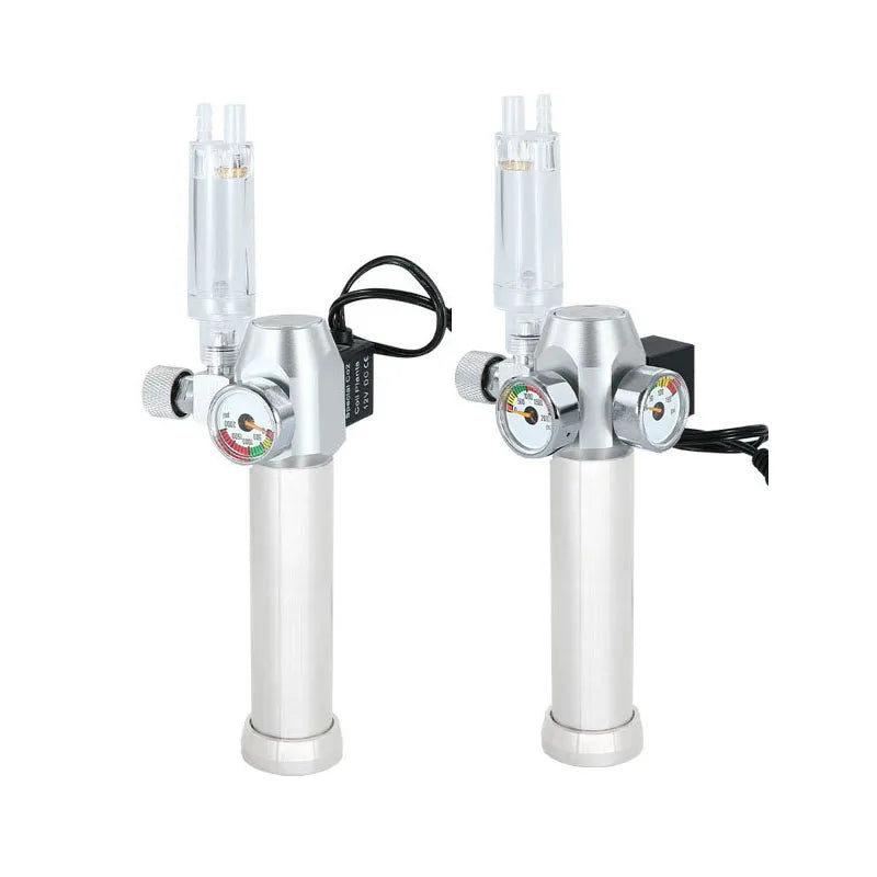 Aquarium CO2 Regulator Solenoid Valve Bubble Counter Small Gas Bottle 3-8UNF with Sleeve Fish Tank CO2 Pressure Reducing Valve