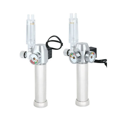 Aquarium CO2 Regulator Solenoid Valve Bubble Counter Small Gas Bottle 3-8UNF with Sleeve Fish Tank CO2 Pressure Reducing Valve