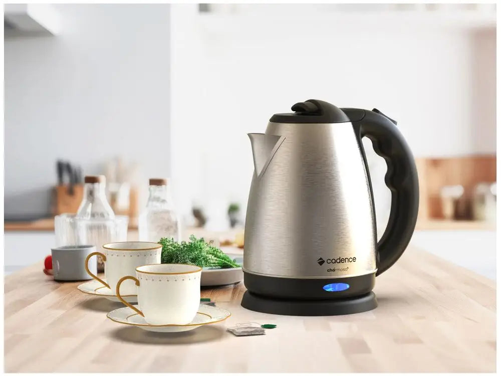 Cadence CEL821 Electric Kettle, Stainless Steel and Black, 1.8 L - 110V