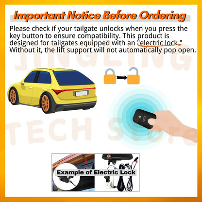 Qty(2) Trunk Struts with Spring for Volkswagen Golf R Mk7&Mk7.5 2014-2020 Rear Tailgate Boot Lift Supports Shock Absorbers