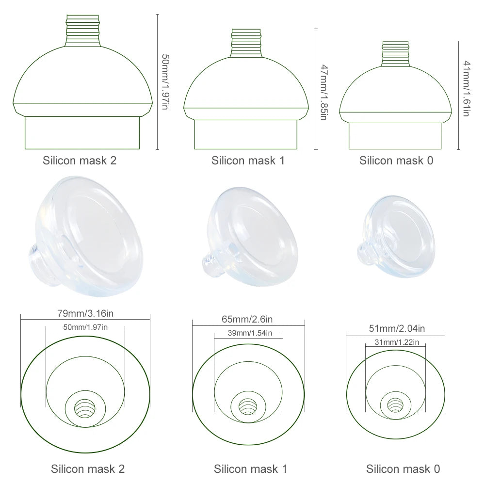 Silicone Mask Suitable For Pet Aerosol Chamber Medical Grade Silicon Soft And Non Hair Sticking For Cat Dogs Veterinary Supplies