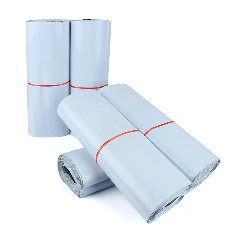 50pcs/Package White Express Bag Courier Envelope Storage Bags Mail Bag Mailing Bags Self Adhesive Seal Plastic Packagin