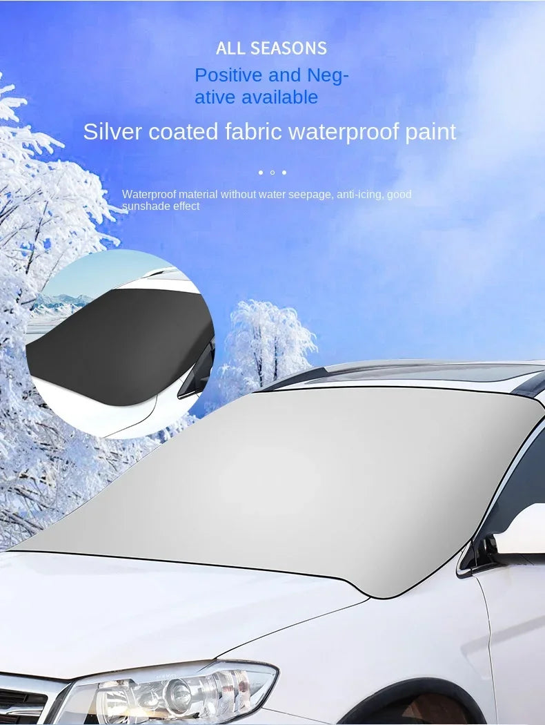 Magnetic Car Snow Shield Car Sun Shield Thickened Frost Protection and Sun Protection Car Cover