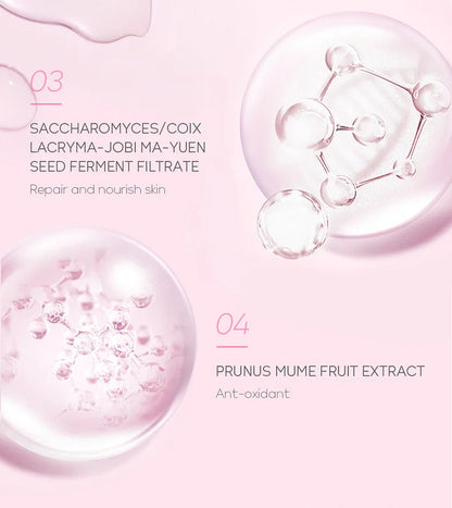 40pcs Face Skin Care Set Cherry Blossom Essence Moisturizing Cream & Collagen Eye Cream & Face Toner & Cleanser Portable Kit