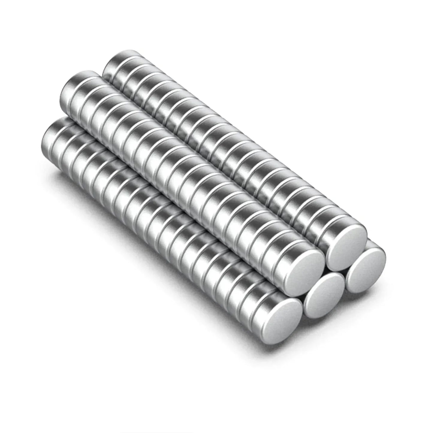 100 Piece 6x2mm Strong Round Magnets for Fridge, DIY, Building, Scientific, Craft, Education