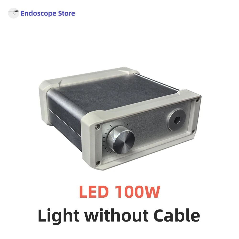 MINI Portable LED 50W 100W Endoscope Optics Microscope Laparoscopy Cystoscopy Light Source and Cable Pets Vet ENT Adjustable