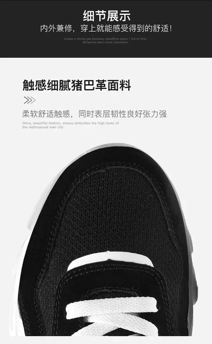 Brand Trend Size 38-48 Men's Wear-resistant Cushioning Thick-soled Fitness Sneakers Outdoor Breathable Running Shoes for Men