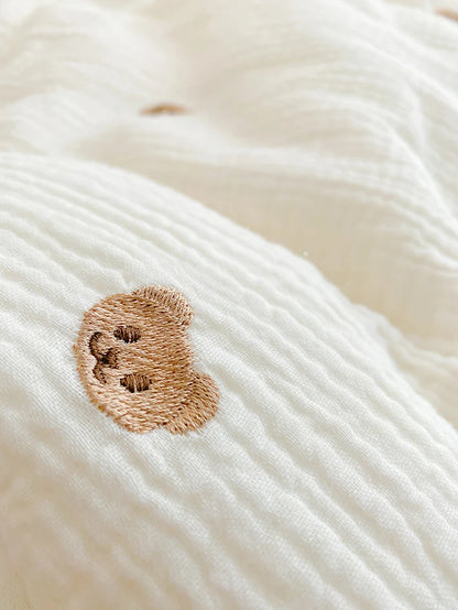 Baby Quilt Cartoon Bear Bunny Newborn Nap Quilts Soft Cotton Infant Blanket Spring Fall Winter Swaddle Wrapped Bedding 100*120CM