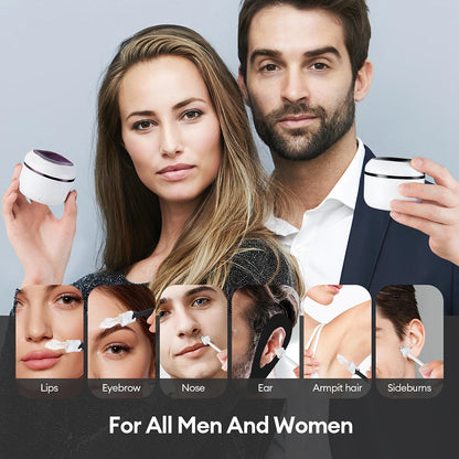 40g Mini Silicone Bowl Wax Heater Waxing Kit Hair Removal Wax-melt Machine Wax Bean Depilatory Wax Warmer Wax Heating Pot Melter