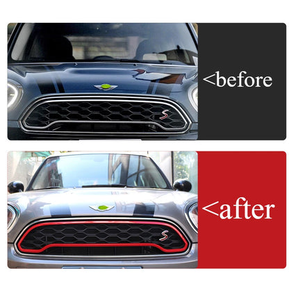 For Mini Countryman Cooper F60 2018 2019 2020 2021 2022 2023 2024 High Quality ABS Front Grille Decorative Frame Mesh