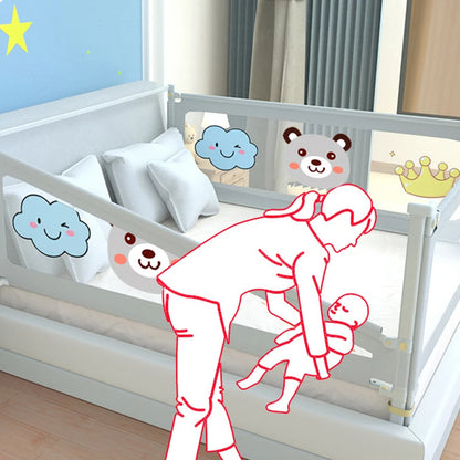 IMBABY Bed Guardrail Liftable Crib Protectors Adjustable Handrail Bed Safety Children Washable Baby Safety Bed Barrier Bumper
