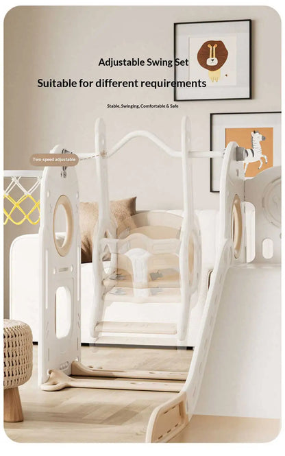 Fun Play Equipment for Children Multifunctional Kids Indoor Slide Swing Set Baby Small Home Amusement Park Playground Toy