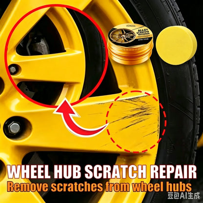 Car Wheel Rim Scratch Repair Paste Aluminum Alloy Hub Surface Restorer Auto Wheel Refinish Touch‑Up Fill Repair Dope