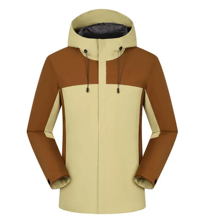 Winter Casual Windproof Hooded Down Jacket Custom Printed Embroidery Company Logo High Quality Men's Hiking Outdoor Jacket 4xl