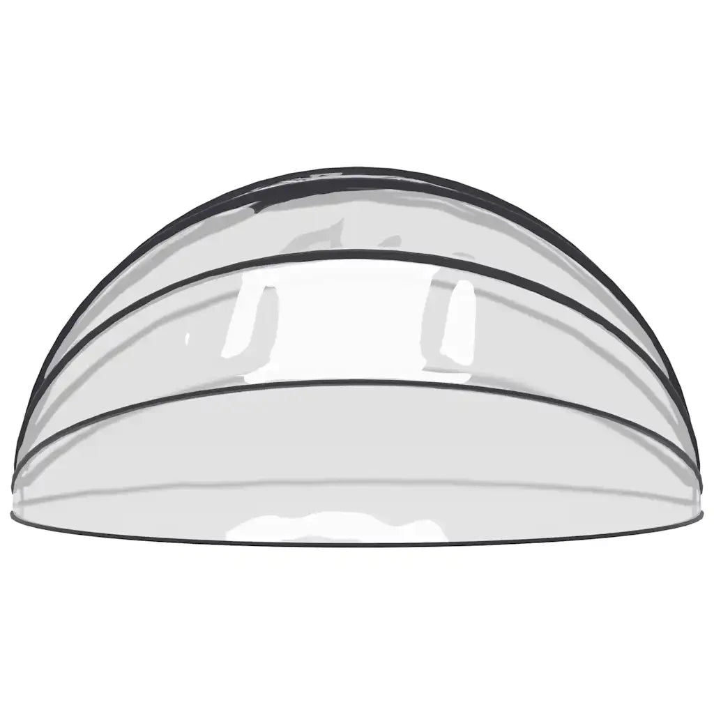559x275 cm Pool dome cover. This pool cover is made of PVC material and filled with fiberglass, effectively blocking sunlight and preventing external pollutants such as leaves, insects, and dust from entering the pool.
