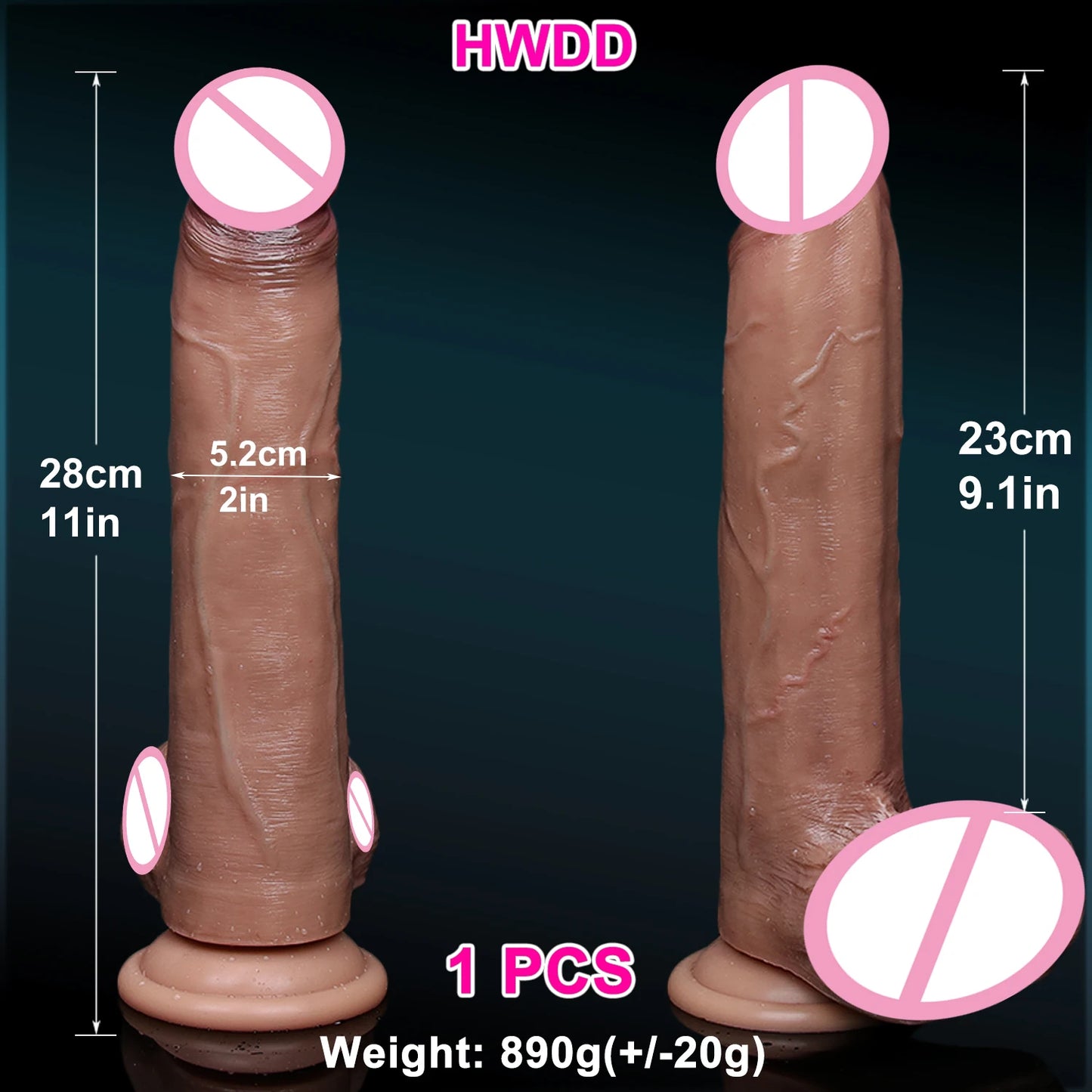 Huge Realistic Brown Giant Long Dildo Soft Silicone Vaginal Masturbators Penis Erotic Toy for Women Suction Cup Thick Glans Dick